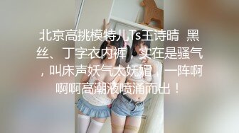 北京高挑模特儿Ts王诗晴  黑丝、丁字衣内裤，实在是骚气，叫床声妖气太妩媚，一阵啊啊啊高潮液喷涌而出！