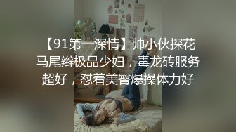 【91第一深情】帅小伙探花马尾辫极品少妇，毒龙砖服务超好，怼着美臀爆操体力好