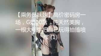 【乘务员妹妹】高价密码房一场，G奶00后，纯天然美胸，一根大黑牛把自己玩得抽搐喷浆 (1)