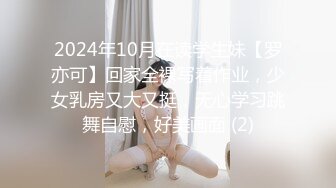 2024年10月在读学生妹【罗亦可】回家全裸写着作业，少女乳房又大又挺，无心学习跳舞自慰，好美画面 (2)