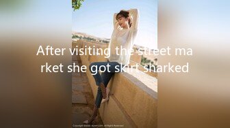 After visiting the street market she got skirt sharked