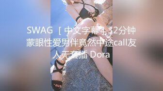 SWAG ［中文字幕］32分钟蒙眼性爱男伴竟然中途call友人无套插 Dora