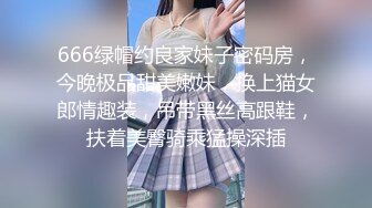 666绿帽约良家妹子密码房，今晚极品甜美嫩妹，换上猫女郎情趣装，吊带黑丝高跟鞋，扶着美臀骑乘猛操深插